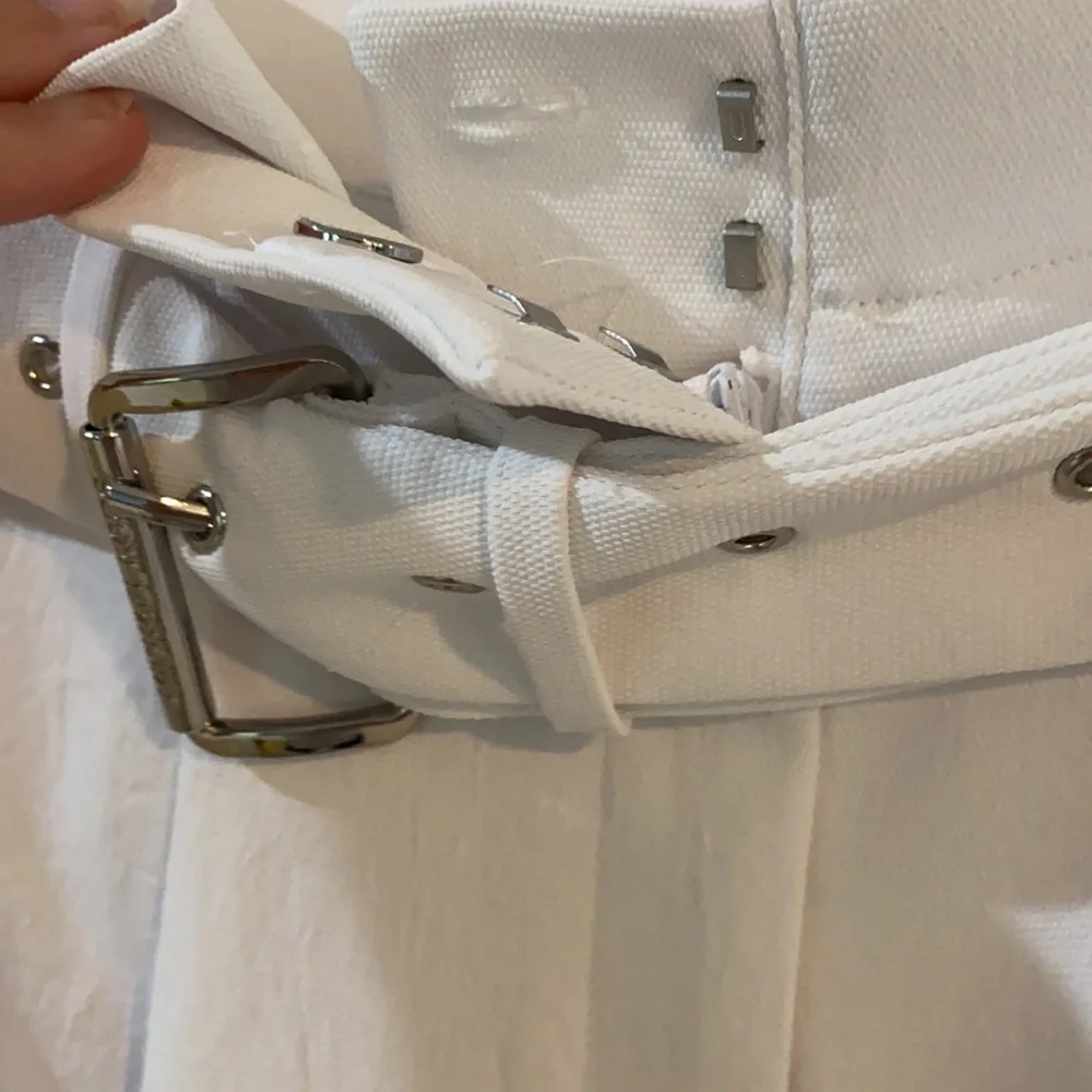 New Michael Kors belted crepe trousers